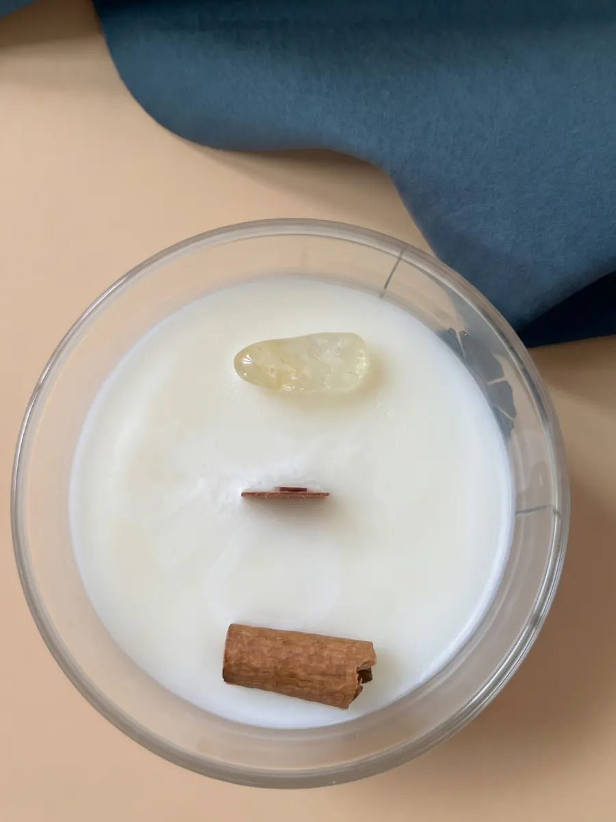Vela Vanilla, linha Cristais e Ervas, foto 1